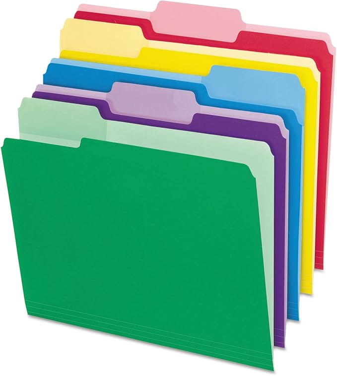 Pendaflex Letter Size Expanding File Jackets, 8 Pack and Erasable Tab File Folders, 30 Pack