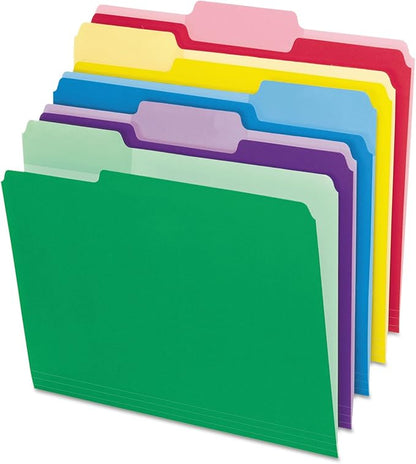 Pendaflex Letter Size Expanding File Jackets, 8 Pack and Erasable Tab File Folders, 30 Pack