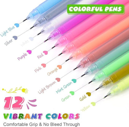 12 Pcs Mini Inspirational Notebooks Bulk with 12 Pcs Colorful Pens, Small Pocket Journal Notepads Set, Motivational Bulk Gifts for Women Men Teacher Student Kids,Fun School Office Supplies,3.5"x5.5"