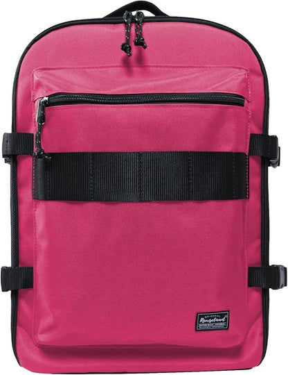 Travel Backpack 17L Lightweight Casual Small Carry-on Daypack 15-inch Laptop Notebook, Underseat Overnight Weekender, Rasberry