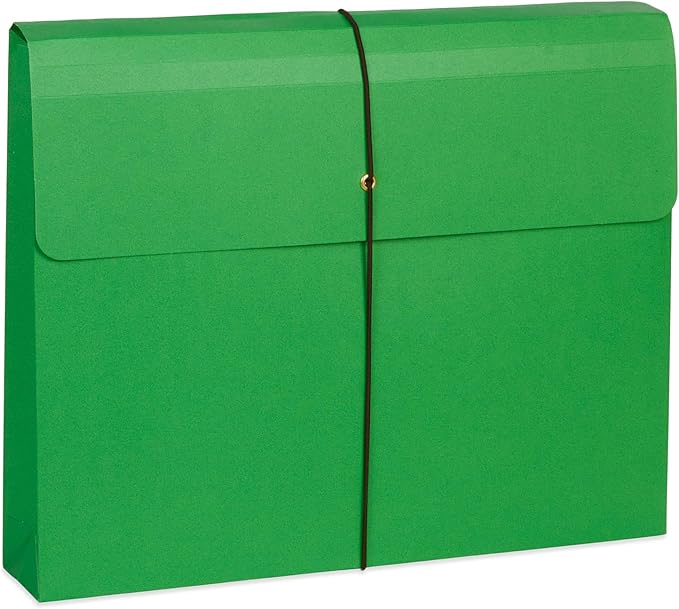 Blue Summit Accordion File Wallet with Flap and Cord Closure, Letter Size, 2” Expansion, Assorted Colors – 10 Pack