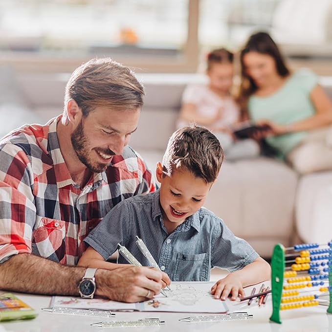 20Pcs Rhinestone Metal Ballpoint Pens Bling Pens Bulk Fancy Sparkly Crystal Diamond Pens Press Retractable Black Ink 0.7mm For Women Office Meeting Birthday Supplies Wedding Gifts