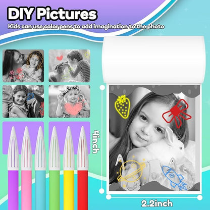 Printer Paper,12 Rolls for Kids Instant Print Camera,HD Printing Thermal Print Paper (12 Rolls)