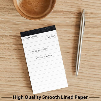 12 Pack Note Pads Refills 3 x 5 Inch Memo Pads Writing Pads, Pocket White Small Notepads Scratch Pads Mini Notebook with 30 Sheets Lined Paper in Each Pad