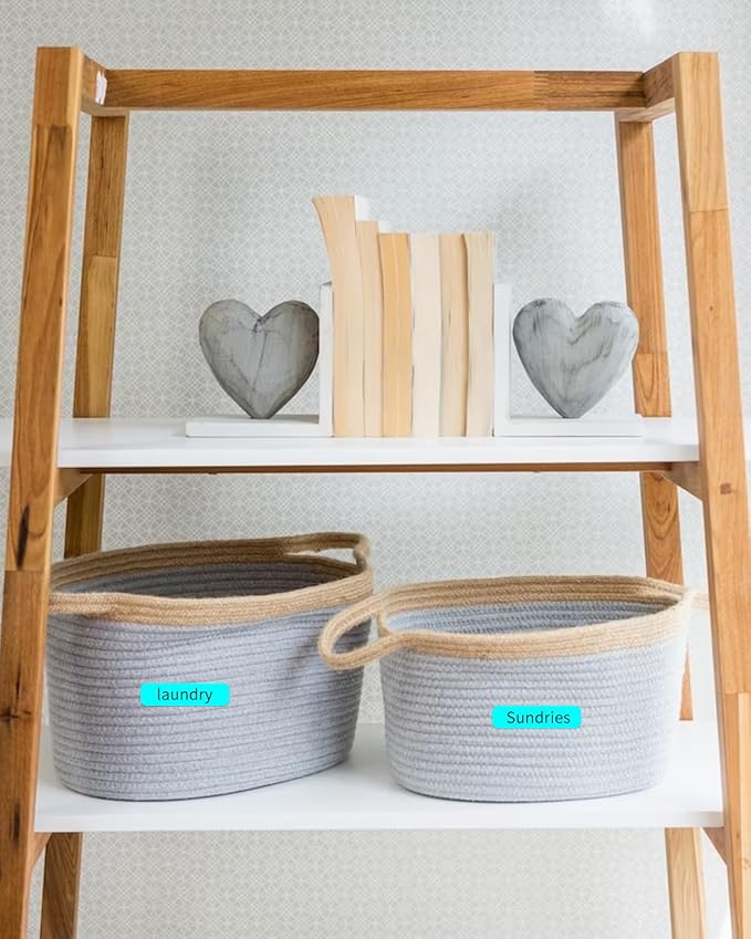 iEager Label Maker Tape, 15mm x 30mm, Blue Sticker Thermal Paper, Household Storage Labels, Self-Adhesive Label Tape, Set of 3