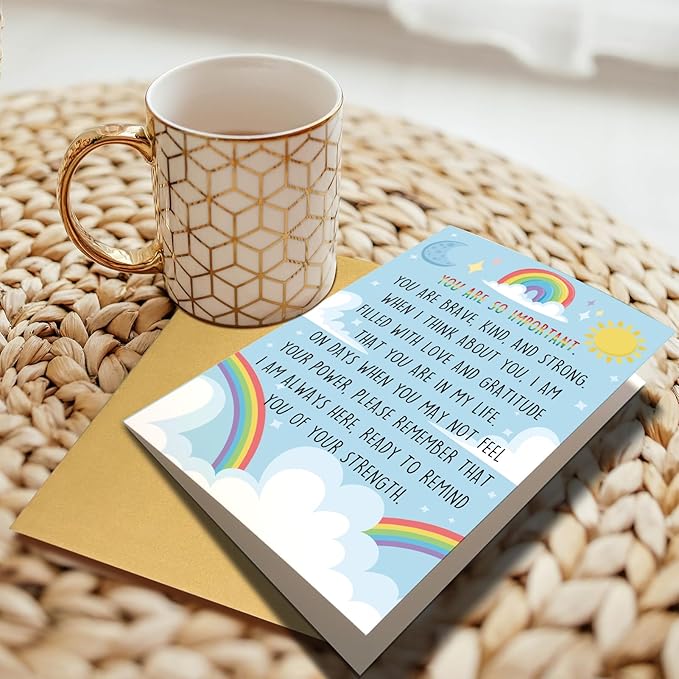 Chenive Encouragement Card for Women Men, Thinking of Card, Motivational Card, Emotional Support Card, Friendship Card, You are So Important I Am Always Here