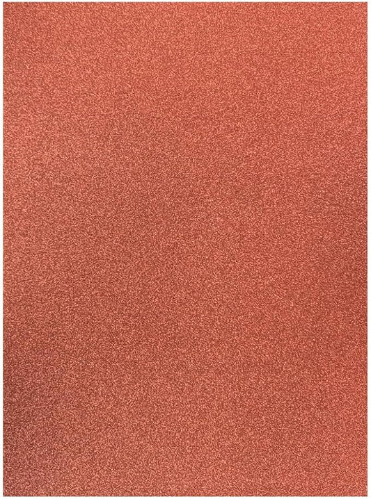 Baisunt 20 Sheets Bronze Glitter Cardstock Paper for DIY Art Project, Scrapbook, Birthday Wedding Party Decoration 250GSM(8x12 In, Non Adhesive)