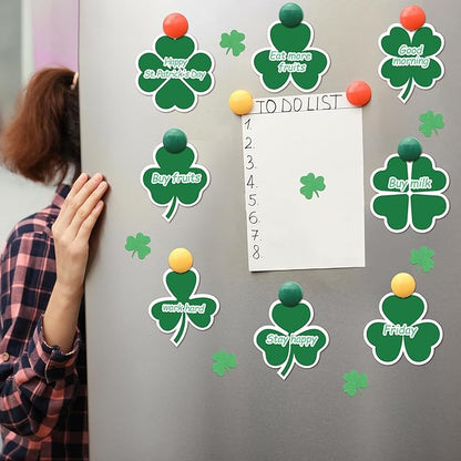 48 Pieces St. Patrick's Day Sticky Notes Shamrock Notes Pads Self-Adhesive Irish Sticky Memo Notes for School Office Home Supplies Students Teachers Presents St. Patrick's Day