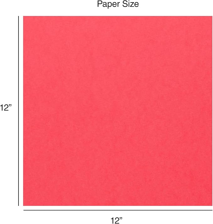 Cardstock 12 x 12 Paper Pack - 65lb Card Stock for Crafts, Cardmaking, Art Projects - 100 Square Scrapbook Sheets, 20 Assorted Colors - Double Sided with Solid Core, Kaleidoscope