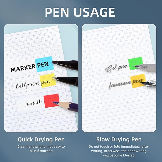 Golcellia Sticky Book Index Tabs, Page Tabs Markers 872 Pieces(5 Styles, 19 Colors) Annotation Tabs, Book Annotation Supplies Study Pack