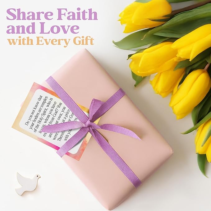 Premium Prayer Cards, 120 Mini Scripture Cards with Bible Verses, Inspirational Religious Christian Gifts for Women & Men