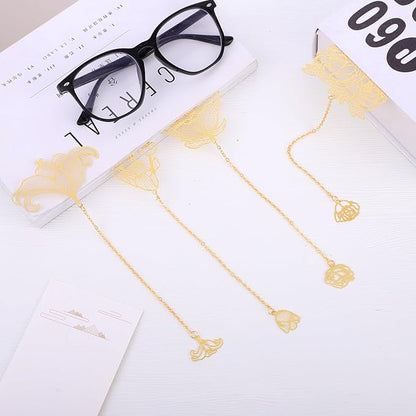 4 Pack Metal Bookmark for Reading Women, Cute Book Mark with Gift Box Stocking Stuffers Gifts for Women, Readers, Book Lovers, Adults