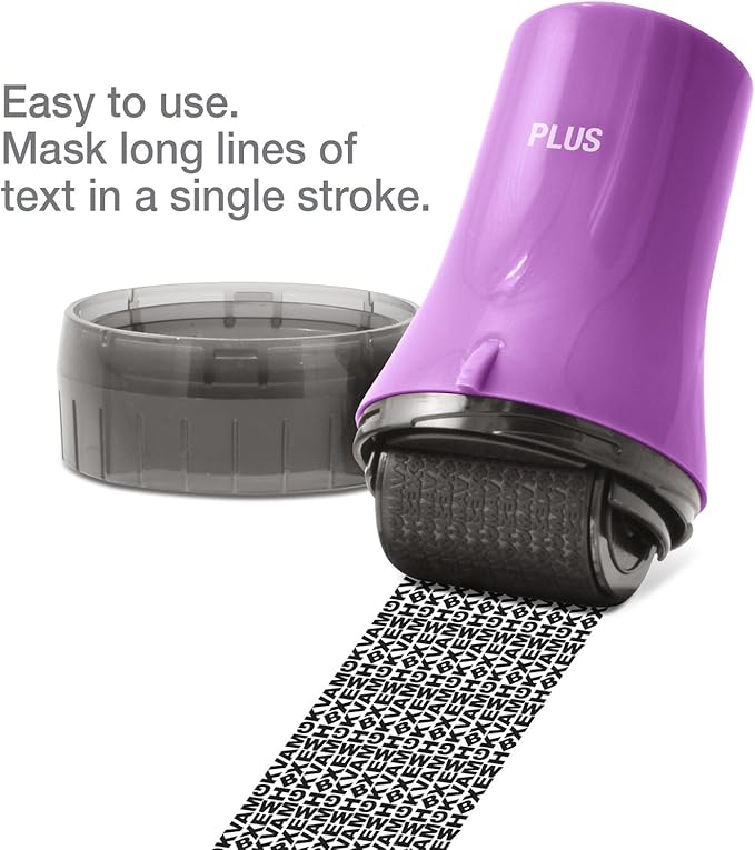 Guard Your ID Wide Advanced Roller 2.0 Identity Theft Prevention Security Stamp Purple