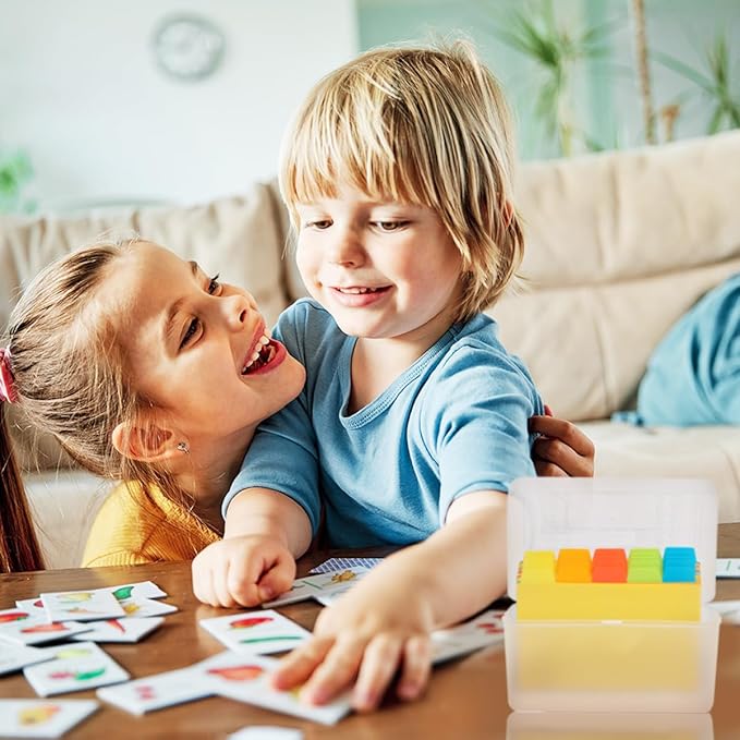 H4D Index Card Holder 3x5 Inches with 25 Plastic Dividers, Clear