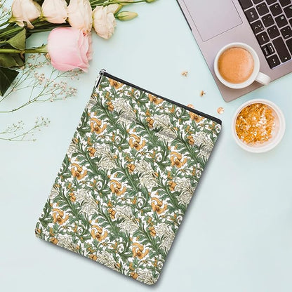 Botanical Book Sleeve, Classic Flower Book Covers for Paperbacks, Floral Book Pouch Book Protector, Book Lovers Gifts for Women Girls Aunt, Book Accessories Book Club Gifts Christmas Birthday Gifts