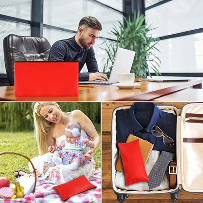 2 Pieces Money Bags with Zipper, 11x6.1 inch Money Pouch, Bank Bag, Cash Bag, Check Wallet, Cosmetics(Red)