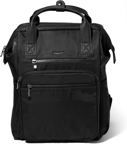 Baggallini Chelsea Laptop Backpack, Black Twill