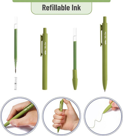 Mr. Pen Aesthetic Highlighters and Gel Pens, 18 Pack, Earth Tone and Vintage Color Bible Highlighter No Bleed