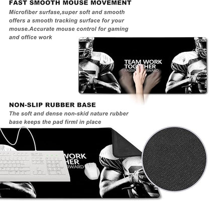 Desk Mat Large Office Desk Pad, Large Mouse Pad, Gaming Mouse Pad, 31.5" x 15.7" Large Keyboard Mousepad with Non-Slip Waterproof Rubber Base for Computers Laptop Desk Home Office Accessories