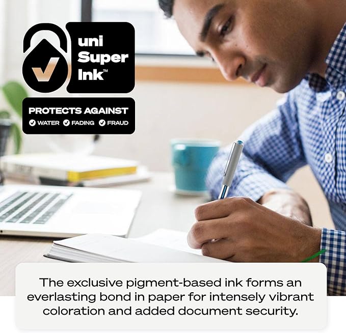 uni-ball uniball Vision Rollerball Pens with 0.7mm Fine Point, Red, 12 Count