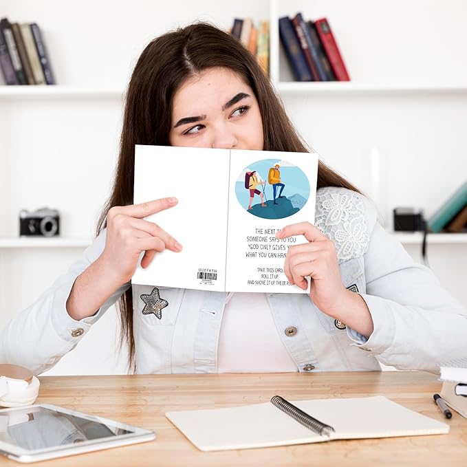 UUEFKTN Funny Encouragement Card for Him Her, Humor Adult Support Card, Special Occasion Card Uplifting Card, illness Difficult Support for Friend, Get Well Card, Get Better Gift for Women Men