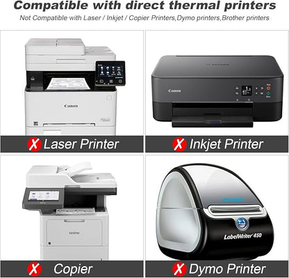 9527 Product Fanfold 4 x 6 Direct Thermal Labels White Perforated Shipping Label, 500 Labels per Stack,1 Stack