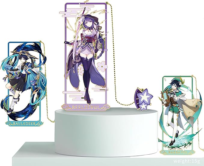 Shenhe with Chain Original Genshin Impact Metal Bookmark - Collect All Your Favorite Characters!