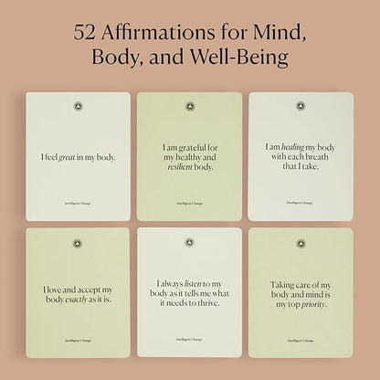 Intelligent Change Mindful Affirmation Cards for Health and Wellbeing