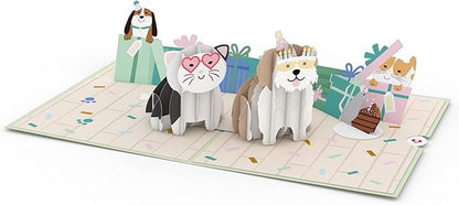 Lovepop Birthday Pop-Up Card for Her, Him, Men, Women - 3D Animal Greeting Cards - Birthday - 5" x 7" - Blank Notecard & Envelope Included