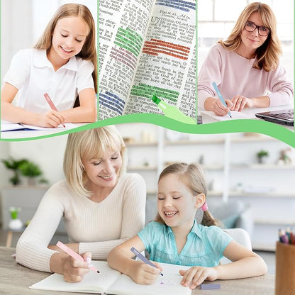 Vitoler Bible Highlighters with Soft Chisel Tip,10Pcs,Lake Colors,Aesthetic No Bleed Bible Highlighter Pastel,Cute Highlighters for School Office Supplies