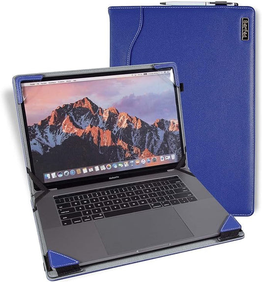 Laptop Case Cover Compatible with Dell Inspiron 16 Plus 7610 7620 7630 7640 16 inch Notebook Sleeve PU Leather Stand Hard Protective Skin