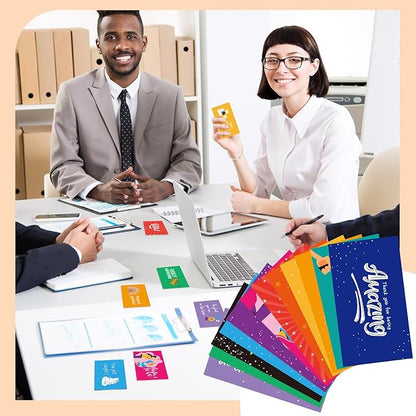 Yeaqee 240 Pcs Employee Appreciation Kudos Cards Funny Blank Back Motivational Card Encouragement Thank You Note Recognition Card for Teacher College Affirmation Gift(Classic)