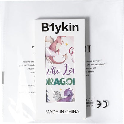 B1ykin Sticky Notes Set - Cartoon Theme Cute Self-Stick Notes Pad Teacher Appreciation Gifts， Self-Adhesive Writing Memo Pages Sticky to Do Notepad for Kids Employee School Office (Watercolor Dragon)