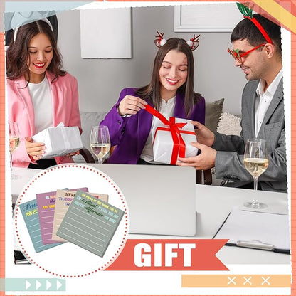 Yinder 24 Pcs Team Sticky Notes Team Appreciation Gifts Bulk Employee Coworker Inspirational Sticky Notes Pad Appreciation Gifts for Teacher Nurse Office Supplies 3 x 3''(Morandi Color,Appreciation)