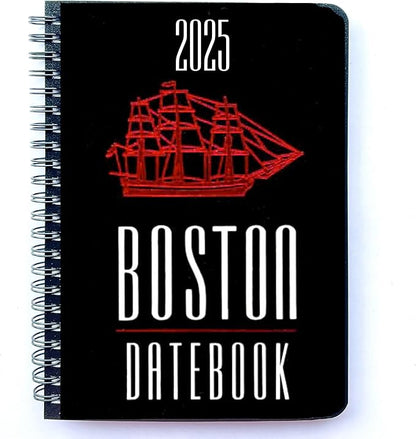 2025 Datebook & City Themed Planner – Resource Guide with Daily, Weekly & Monthly Views – 3-Year Reference Calendar - Multi-Purpose Travel Notebook Guide & Adventure Diary (Boston '25)