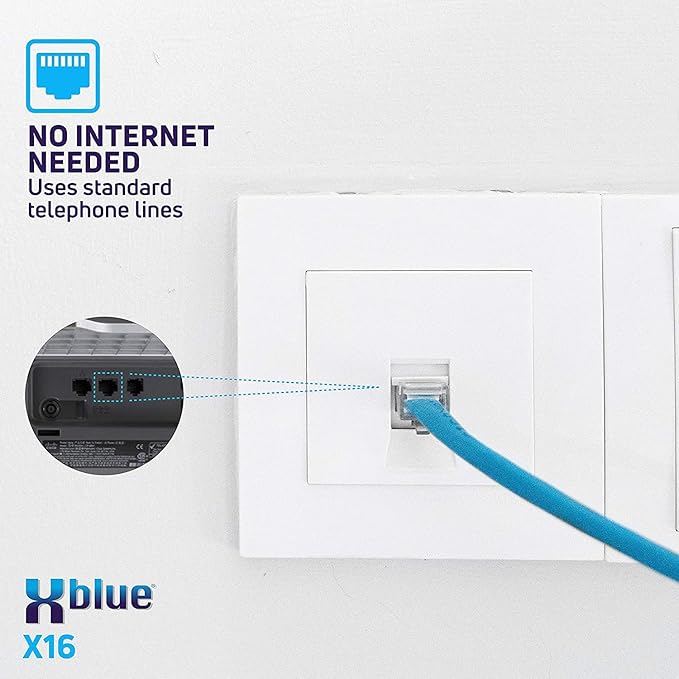 XBLUE X16 Plus Small Business Phone System Bundle with (5) XD10 Digital Phones - Capacity is (6) Outside Line & (16) Digital Phones - Includes Auto Attendant, Voicemail, Caller ID, Paging & Intercom