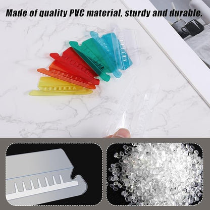 60pcs Folder Tabs & 120 Inserts, Multicolour Plastic File Folder Labels with Paper Inserts Hanging File Folder Tabs for Organize & Distinguish Hanging Files