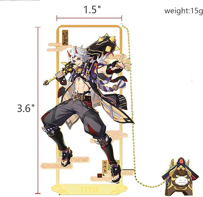 Arataki Itto with Chain Original Genshin Impact Metal Bookmark - Collect All Your Favorite Characters!