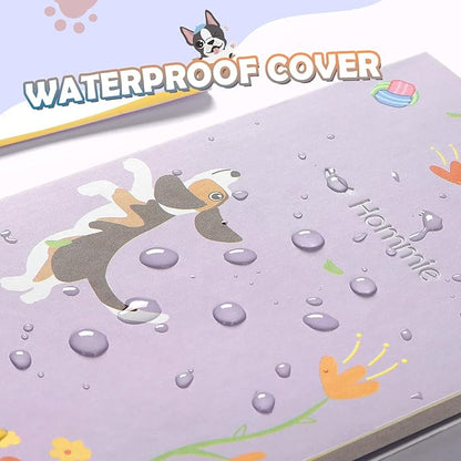 Hommie Cute Sticky Notes, Dog Sticky Notes Set Planner Dividers Self-Stick Notes Pads Animal Divider Tabs Bundle Writing Memo for Dog Lovers Home Office School Supplies