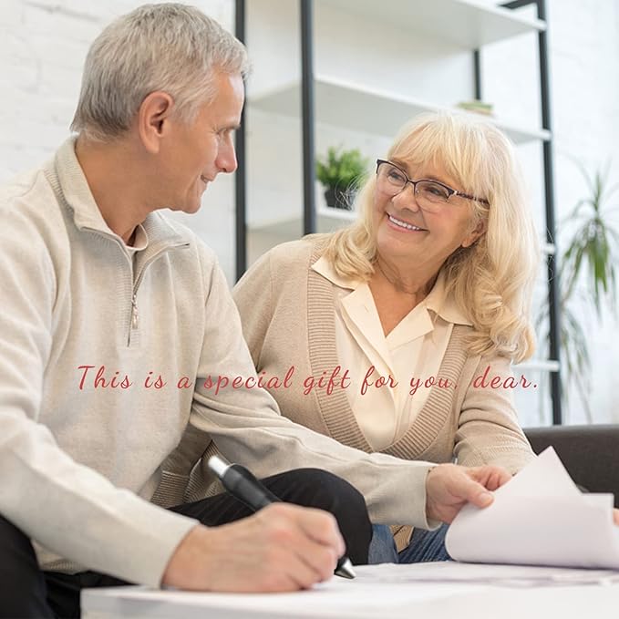 Big Fat Pens (12 Pack) Aids Writing For Tremor, Arthritis, Parkinson, Handicap, Carpal Tunnel Large Wide Grip Pens Retractable Ballpoint Pens (6 Pens + 6 Extra Refills)(Black)