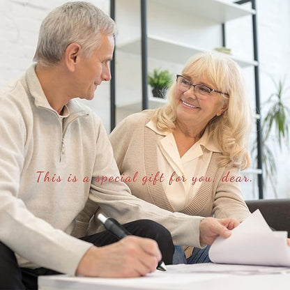 Big Fat Pens (12 Pack) Aids Writing For Tremor, Arthritis, Parkinson, Handicap, Carpal Tunnel Large Wide Grip Pens Retractable Ballpoint Pens (6 Pens + 6 Extra Refills)(Black)