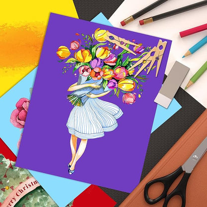 Cardstock 8.5" x 11 ",Cardstock Paper 85 lb/230 gsm,Blue Card Stock for Printer,Drawing,Gift tags,Invitations, Cards etc (Light blue, 30 Sheets)