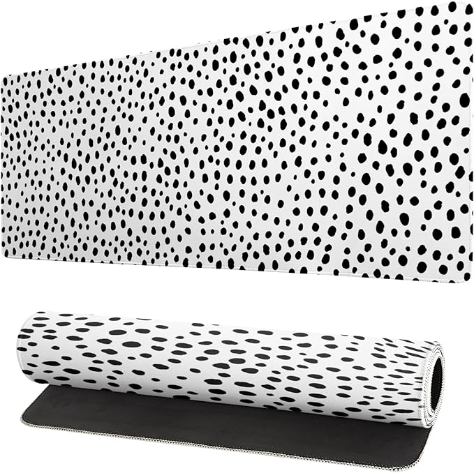 Extended Gaming Mouse Pad, Large Gaming Mouse Waterproof with Stitched Edges, Non-Slip Desktop Pad for Home and Office, Level Up Your 31.5x11.8 Inch… (Speckle Pattern)
