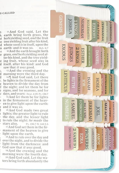 Bible Tabs for Women & Men, Laminated Bible Tabs for Study Bible, Boho Theme Bible Tabs for Easy Navigation, Simplify Your Bible Reading Experience with Easy-to-Use Indexing Tabs
