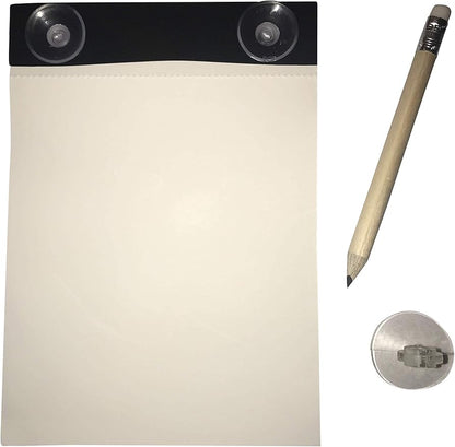 Waterproof Shower Notepad with Pencil - Shower Notebook with Waterproof Paper