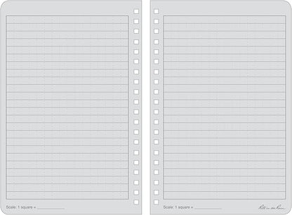 Rite In The Rain Weatherproof Side Spiral Notebook, 4.625" x 7", Black Cover, Universal Pattern, 3 Pack (No. 773L3)