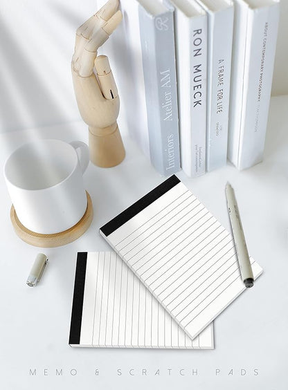 Small Notepads 4x6 for Office 6 Pack Pocket Note Pads 4x6 for Reminders and Notes Writing Pads of Work Memo Pads Lined Paper for Home Note Pads for Household to Do List Scratch Pads 30 Sheets Each