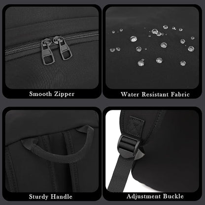 YGR Laptop Backpack for Women and Men, Waterproof Lightweight Travel Daily Rucksack Casual 15.6 inches Computer Bags for College, Black