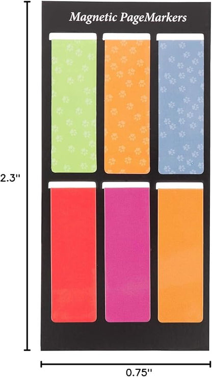 Christian Art Gifts Magnetic Scripture Bookmark Set with Bible Verse: Special Treasure - Deuteronomy 14:2 Inspirational Puppy-Themed Magnetic Pagemarker Set of 6 for Bibles and Books Size 2.3" x 0.8"