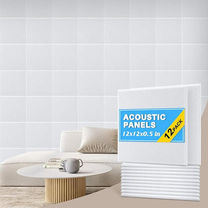 DOLLAR BOSS Large Cork Board for Wall 48" x 36" x 0.5" Bulletin Board 12 Packs Black Cork Board Tiles Self Adhesive Felt Wall Tiles with Pushpins, Corkboard for Office Pin Board Tack Board, White